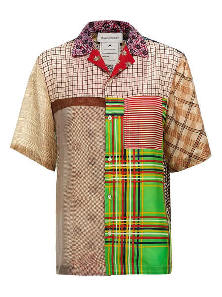  Marine Serre Mix-print Shirt - Neutrals 