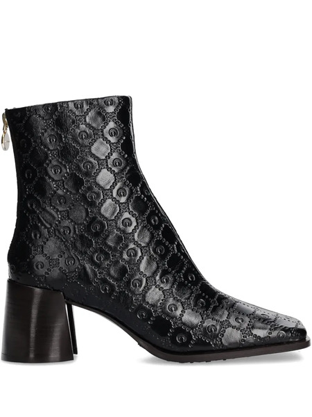  Marine Serre 70mm Embossed Ankle Boots - Black 