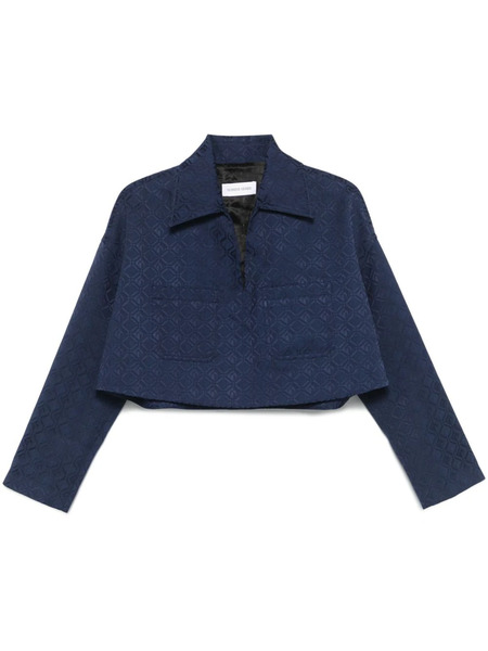  Marine Serre Moon Diamond Jacquard Vareuse - Blue 