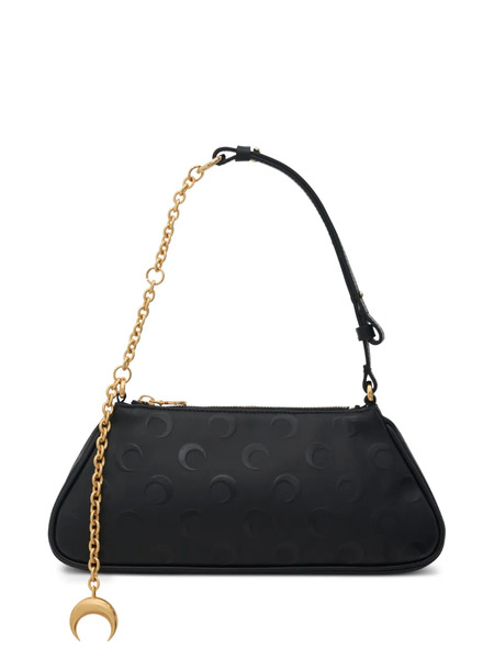  Marine Serre Moon Embossed Chain Shoulder Bag - Black 