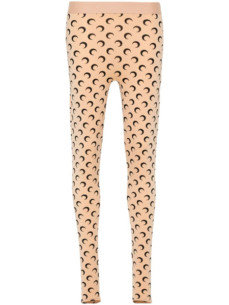  Marine Serre Moon Jersey Leggings - Neutrals 