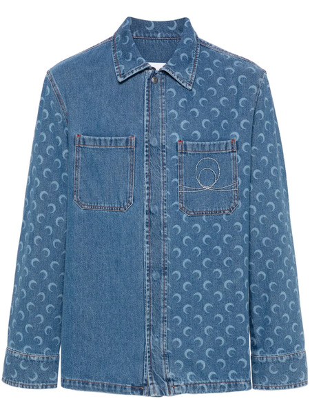  Marine Serre Moon Laser Overshirt - Blue 