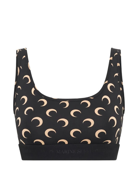  Marine Serre Moon-print Top - Black 
