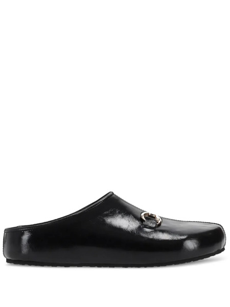  Marine Serre Ms Leather Mules - Black 