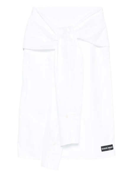  Marine Serre Wrapped Midi Skirt - White 