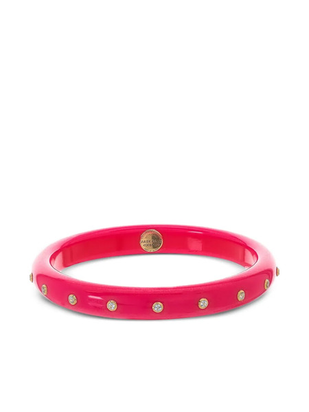  Mark Davis 18k Yellow Gold Bakelite Bracelet - Pink 