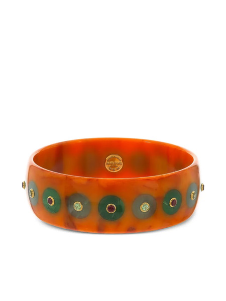  Mark Davis 18k Yellow Gold Bakelite Bracelet 