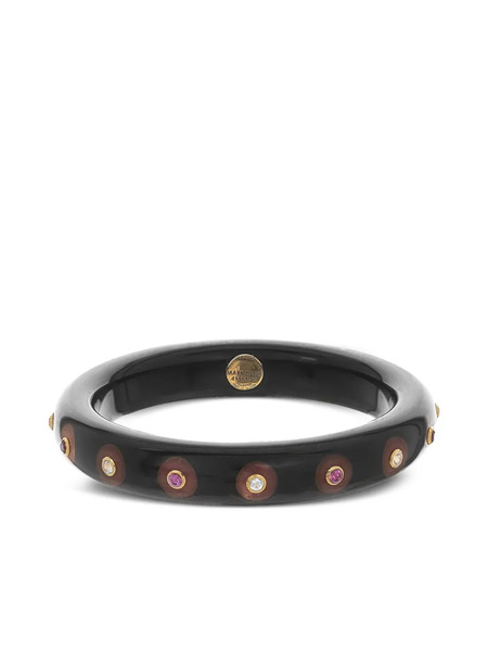  Mark Davis 18k Yellow Gold Bakelite Bracelet 