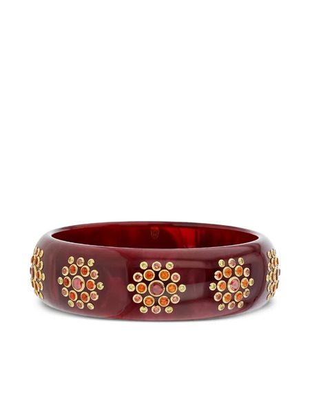  Mark Davis 18k Yellow Gold Multi-stones Bangle 