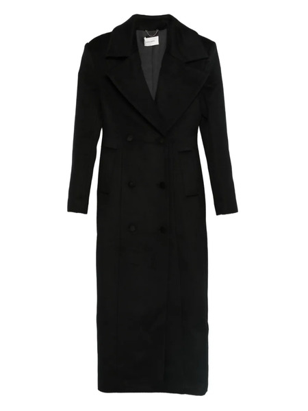  Markgong Wide-lapels Double-breasted Coat - Blue 