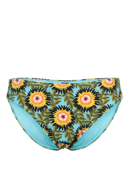  Marlies Dekkers Bellini Floral-pattern Bikini Bottoms - Blue 