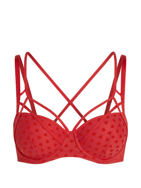  Marlies Dekkers Heart-print Strap-detail Bra - Red 