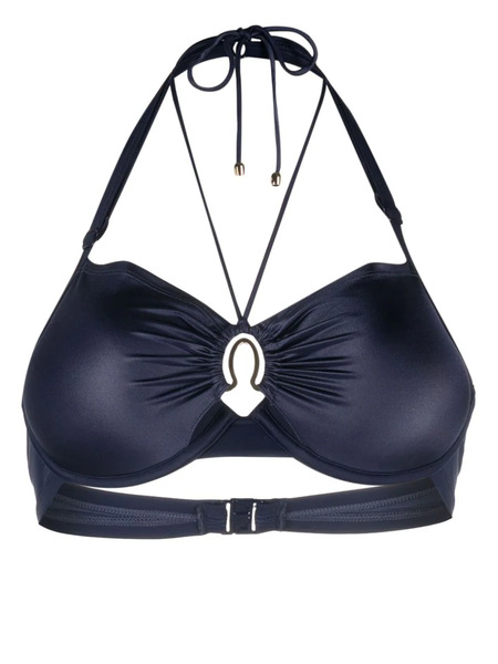  Marlies Dekkers Jet Set Plunge Balcony Bikini Top - Blue 