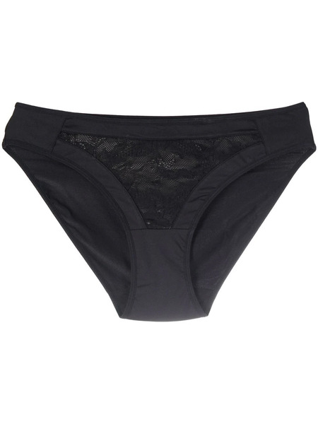  Marlies Dekkers Lace-pattern Panelled Briefs - Black 