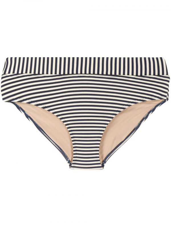  Marlies Dekkers Striped Fold-down Style Bikini Bottoms - Blue 