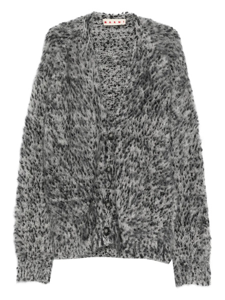  Marni Alpaca Wool-blend Cardigan - Grey 