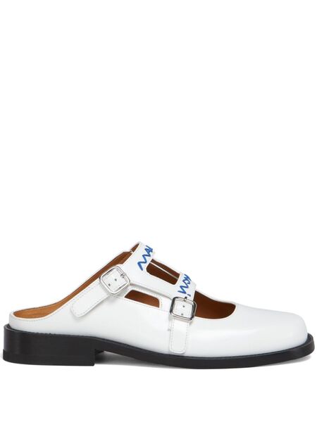  Marni Buckled Mules - White 