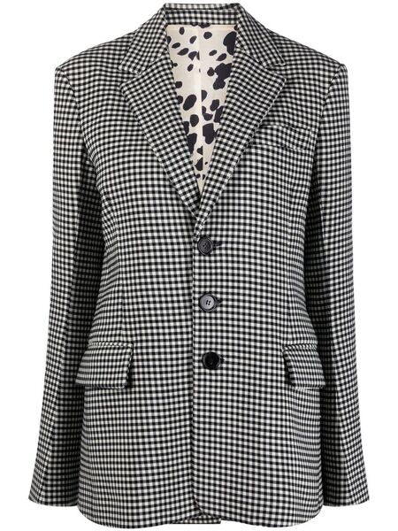  Marni Check-pattern Blazer - Black 
