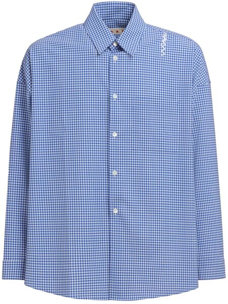  Marni Check Pattern Shirt - Blue 