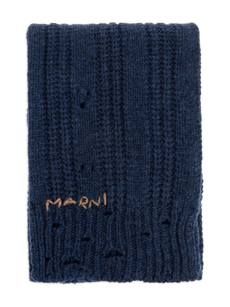  Marni Chunky-knit Scarf - Blue 
