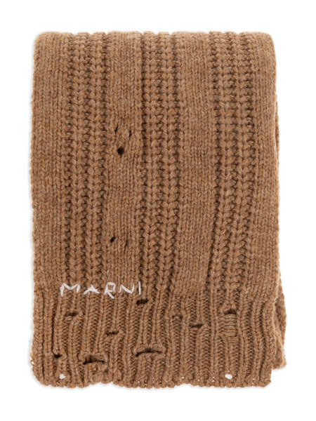  Marni Chunky-knit Scarf - Brown 