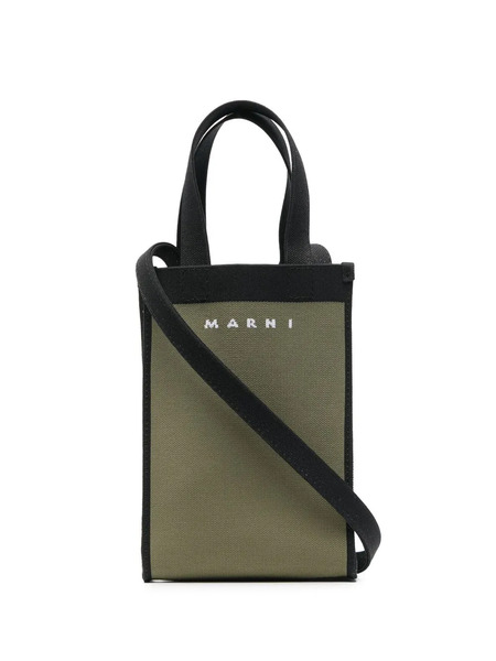  Marni Colour-block Knitted Tote Bag - Green 