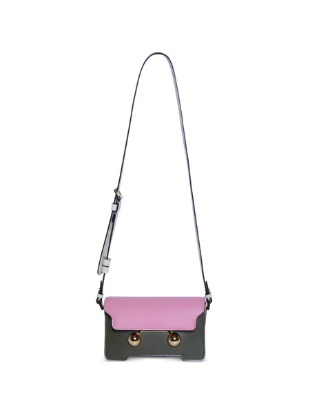  Marni Colourblock Turn-lock Crossbody Bag - Green 