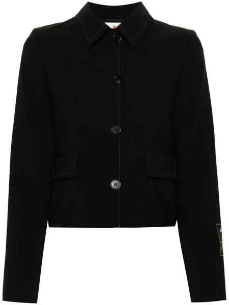  Marni Contrast-stitching Jacket - Black 