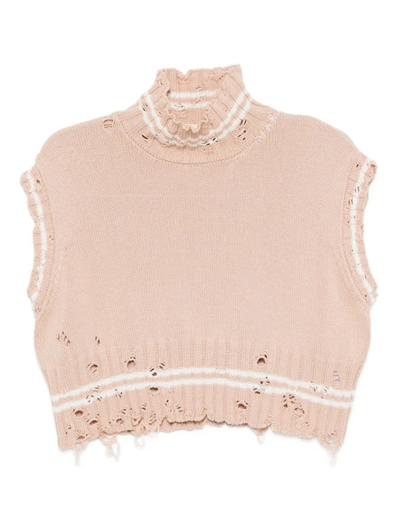  Marni Cotton Cropped Vest - Neutrals 