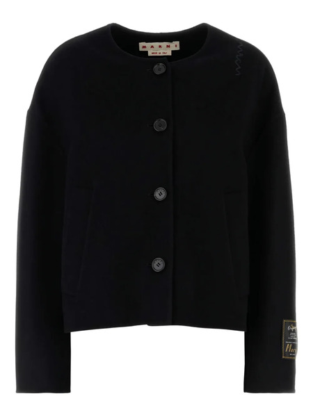  Marni Crew-neck Cardigan - Black 