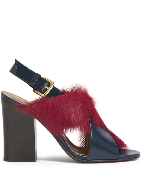  Marni Criss-cross Buckled Sandals - Blue 