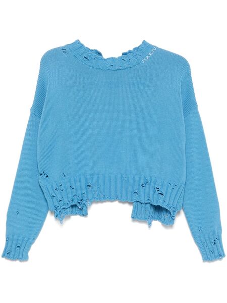  Marni Dishevelled Cotton Sweater - Blue 