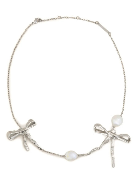  Marni Double-bow Necklace - Silver 