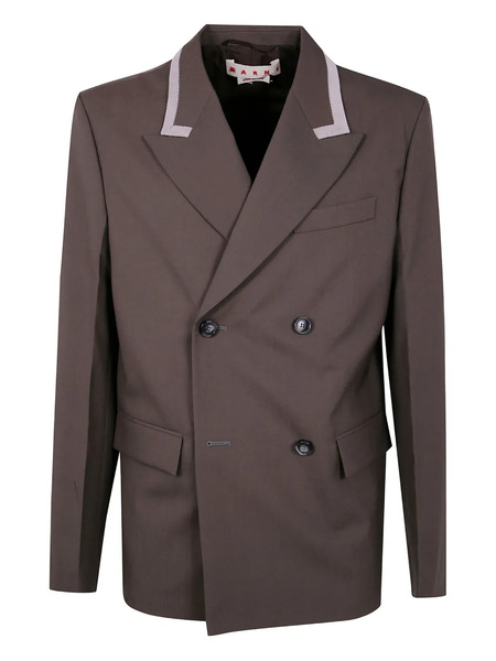  Marni Double-breasted Wool Jacket - Brown 
