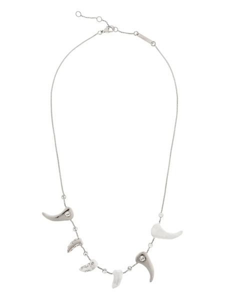  Marni Embellished-claws Necklace - Grey 