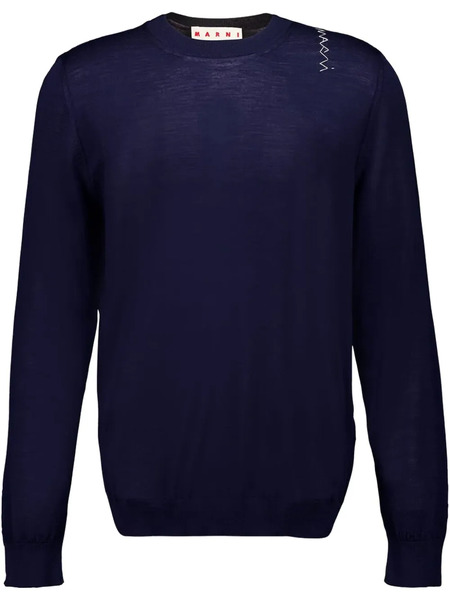  Marni Embroidered Sweater - Blue 