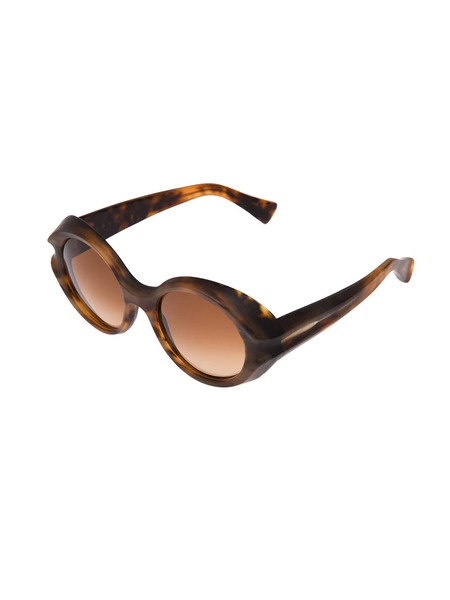  Marni Eyewear Chunky Moulded Sunglasses - Brown 