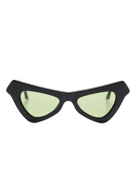  Marni Eyewear Fairy Pool Logo-engraved Cat-eye Sunglasses - Black 