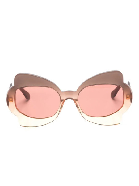  Marni Eyewear Monumental Gate Oversize-frame Sunglasses - Brown 