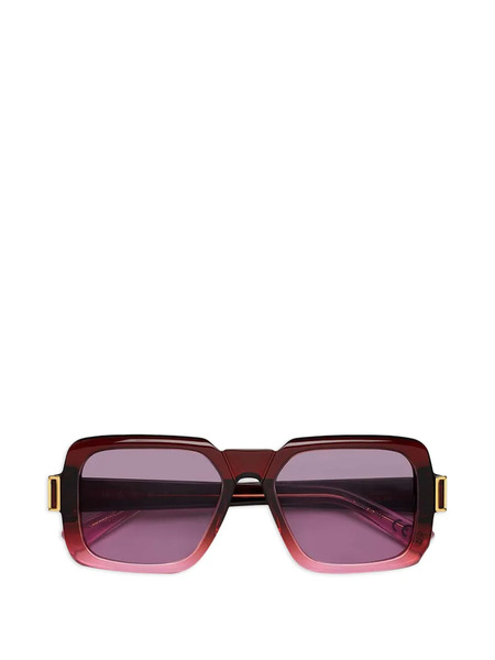  Marni Eyewear Rectangle Sunglasses - Purple 
