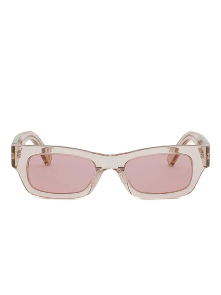  Marni Eyewear Rectangular-frame Sunglasses - Neutrals 