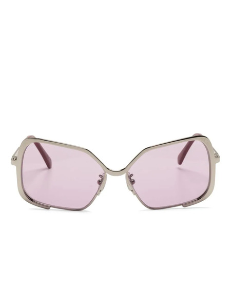  Marni Eyewear Unila Oversized-frame Sunglasses - Silver 