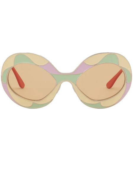  Marni Eyewear Vaso Land Of Revelations Oversize-frame Sunglasses - Yellow 