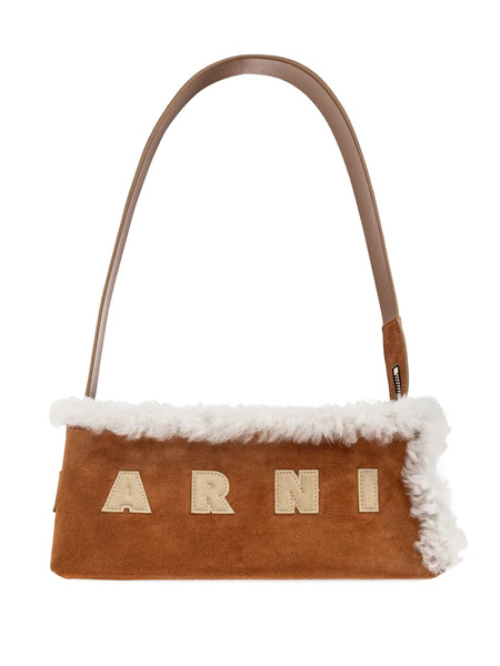  Marni Faux-shearling Appliqué Shoulder - Brown 