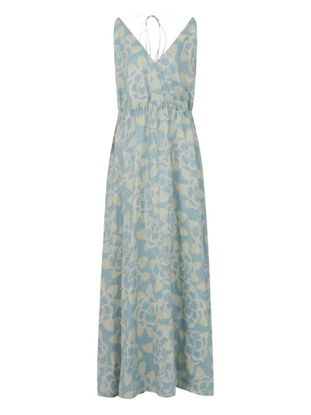  Marni Floral-pattern Maxi Dress - Blue 