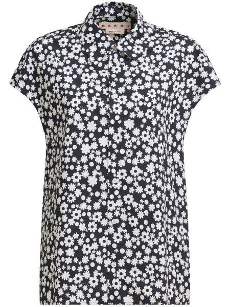  Marni Floral-print Shirt - Black 