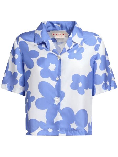  Marni Floral-print Shirt - Purple 