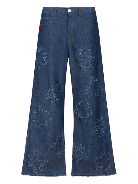  Marni Frayed Five-pocket Jeans - Blue 