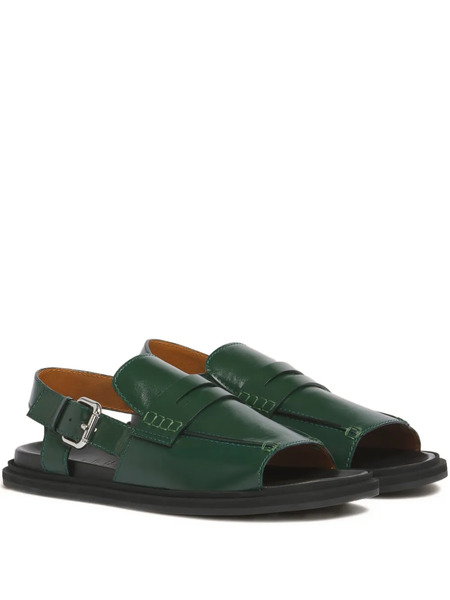  Marni Fussbett Buckle-strap Sandals - Green 