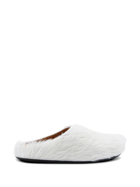  Marni Fussbett Fuzzy Sandals - White 